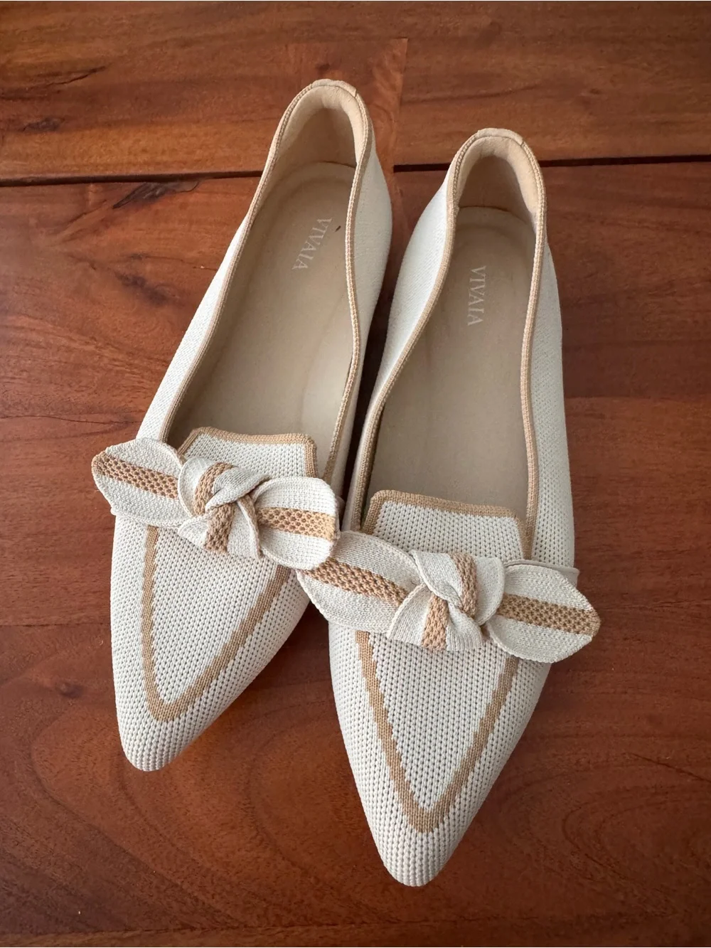 VIVAIA Pointed toe bow loafer Michelle 2.0 size 38.5 US7.5